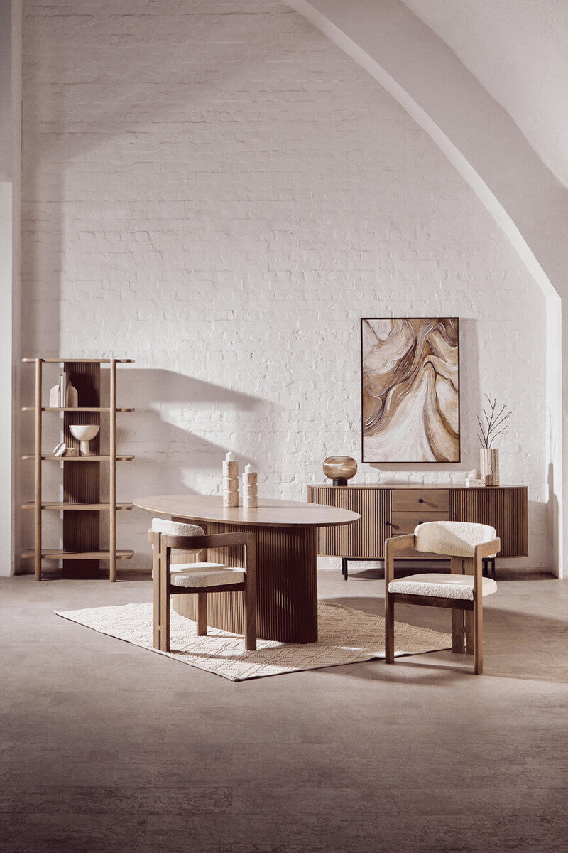 Five Tier Grey Mango Wood Shelf Unit | Torello