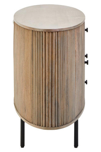 Two Door Three Drawer Grey Mango Wood Sideboard | Torello