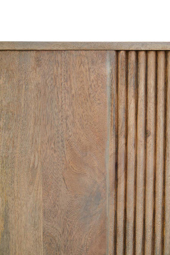 Two Door Three Drawer Grey Mango Wood Sideboard | Torello