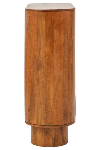 Two Door Brown Mango Wood Cabinet | Torcino