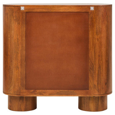 Two Door Brown Mango Wood Cabinet | Torcino