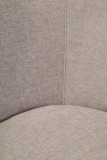 Daphne Taupe Chenille Effect Chair with Curved Back