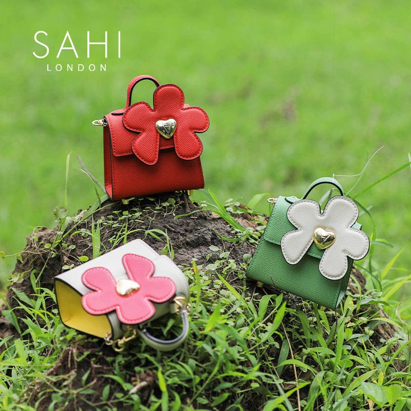 Sahi Little Flower Daisy Crossbody Leather Mini Bag
