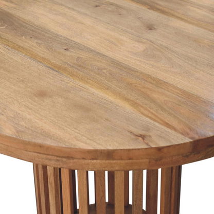 Artisan Furniture Solid Wood Ariella Round Dining Table, Beige