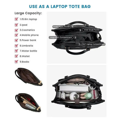 Convertible Lunch Tote Bag – Insulated, Waterproof & Spacious Work, Travel & Play