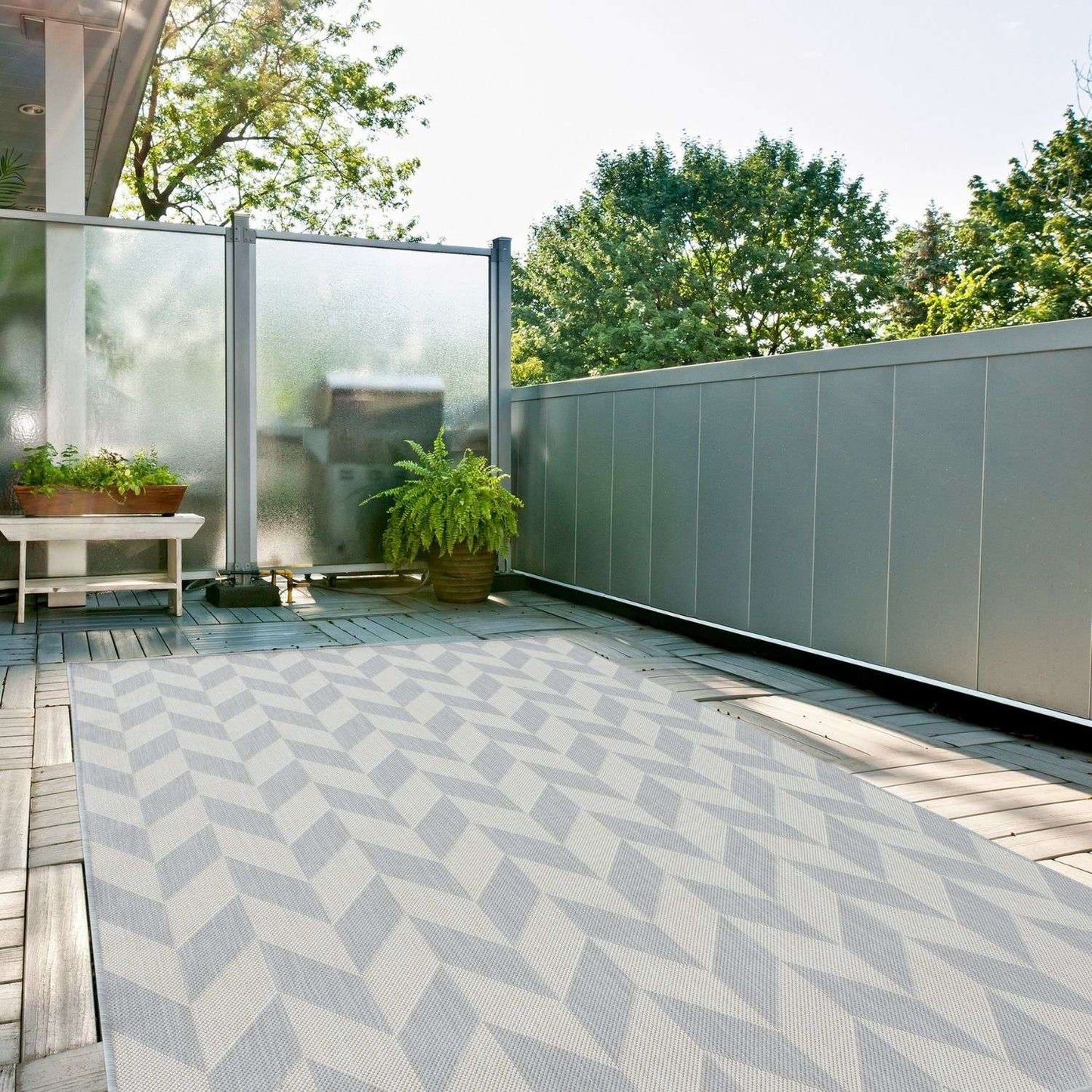 Ecology Outdoor Rug Grey | 600G