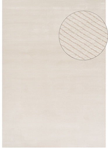 Carmel Cream Striped Rug | 6010
