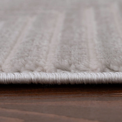 Carmel Grey-Cream Geometric Rug | 6050