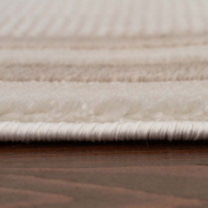 Carmel Cream-Beige Bordered Rug | 6060