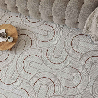 Carmel Cream-Terra Geometric Rug | 6070