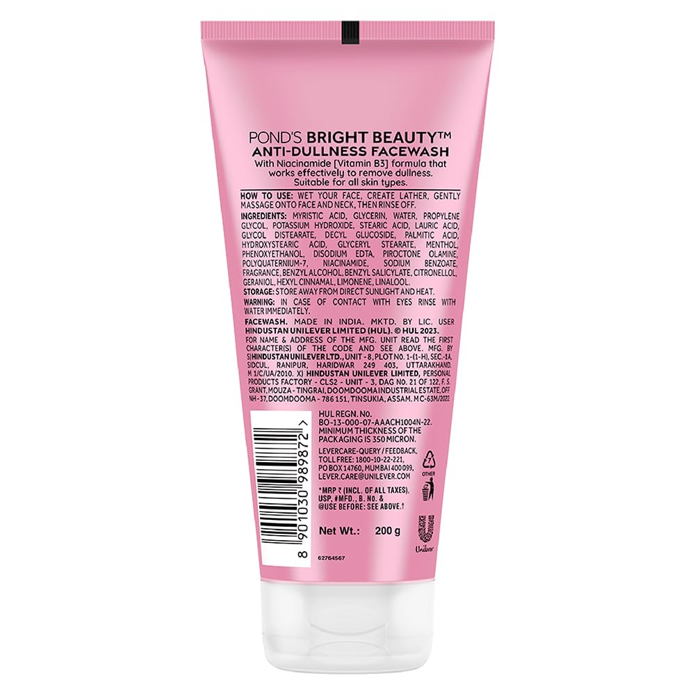 POND's Bright Beauty Facewash with Niacinamide for Radiant Skin 200g