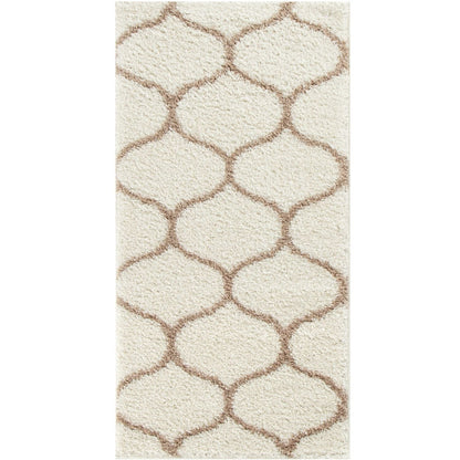 Moroccan Ivory Shaggy Rug | 630
