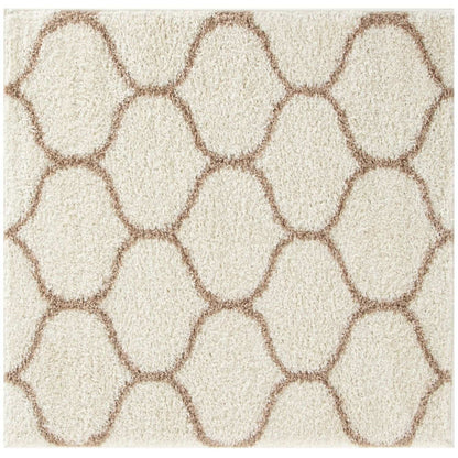 Moroccan Ivory Shaggy Rug | 630