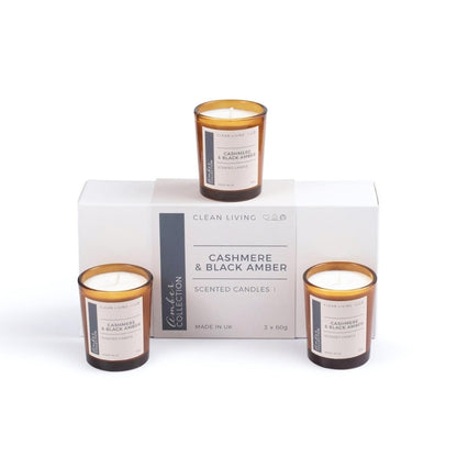 Cashmere & Black Amber Home Fragrance Collection