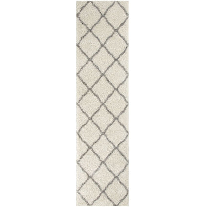 Moroccan Ivory Shaggy Rug | 700