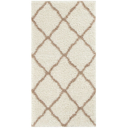 Moroccan Ivory Shaggy Rug | 730