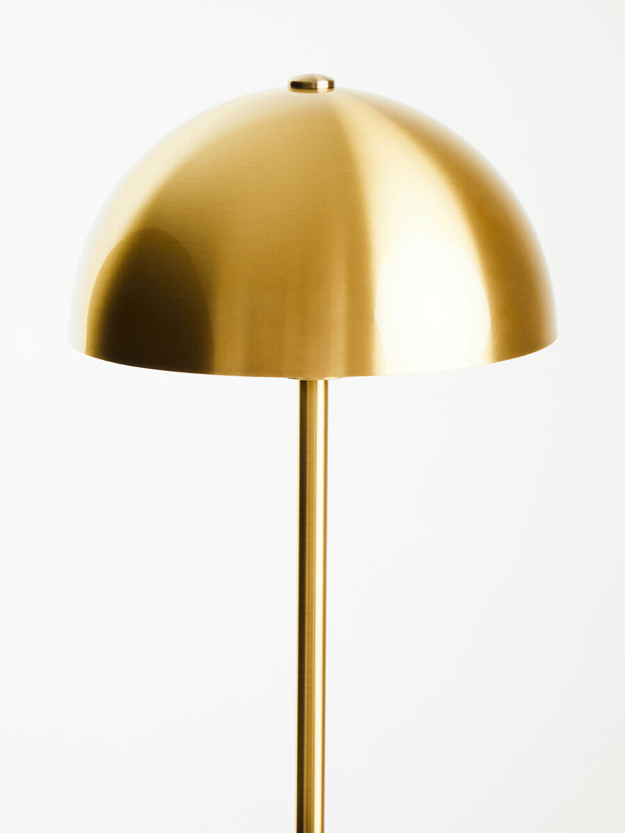 Murdoch Brushed Brass Table Lamp With Black Marble Base