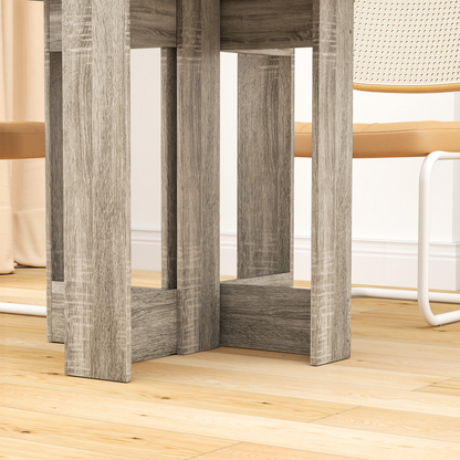 Aurora Folding Dining Table Foldable Drop Leaf Dinner Table for Kitchen Grey