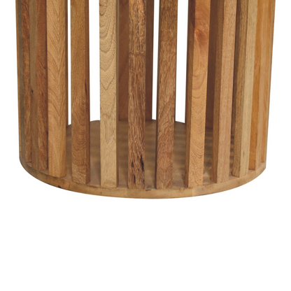 Artisan Furniture Solid Wood Ariella Round Dining Table, Beige