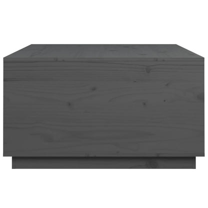 Coffee Table Grey 80x80x45 cm Solid Wood Pine