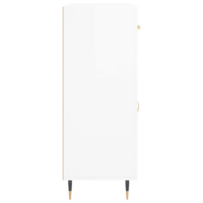 Sideboard High Gloss White 69.5x34x90 cm Engineered Wood