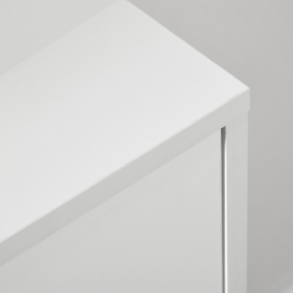 Chest of Drawers 3-Drawer Dresser Storage Organiser with Wood Legs, White