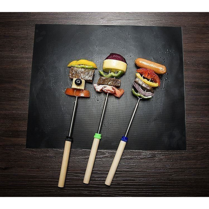 VINSANI RECTANGLE BBQ GRILL MAT x 8