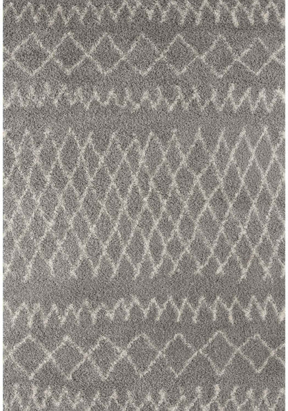 Moroccan Grey Shaggy Rug | 910