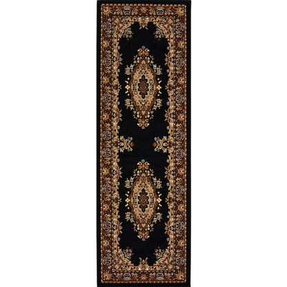 Maestro Traditional Black Rug | 4470 B11