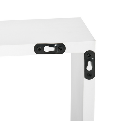 Aurora Floating Shelves, Interlocking Cube Shelves for Decoration, White