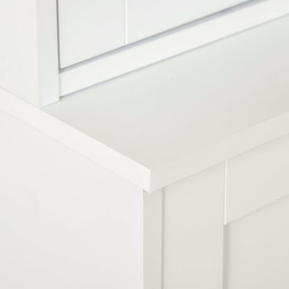 Modern Bookcase Display Storage Cabinet w/ Doors Adjustable Shelves