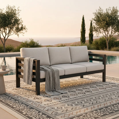 ALUXO Andros Outdoor Onyx 5 Seater Lounge Set