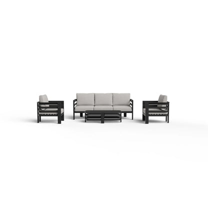 ALUXO Andros Outdoor Onyx 5 Seater Lounge Set