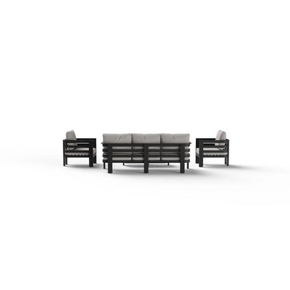 ALUXO Andros Outdoor Onyx 5 Seater Lounge Set