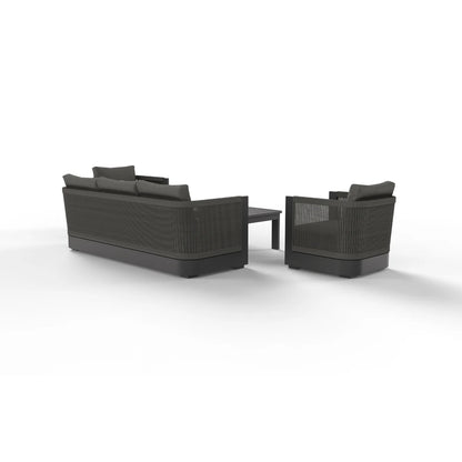 ALUXO Ares Outdoor Onyx 5 Seater Lounge Set