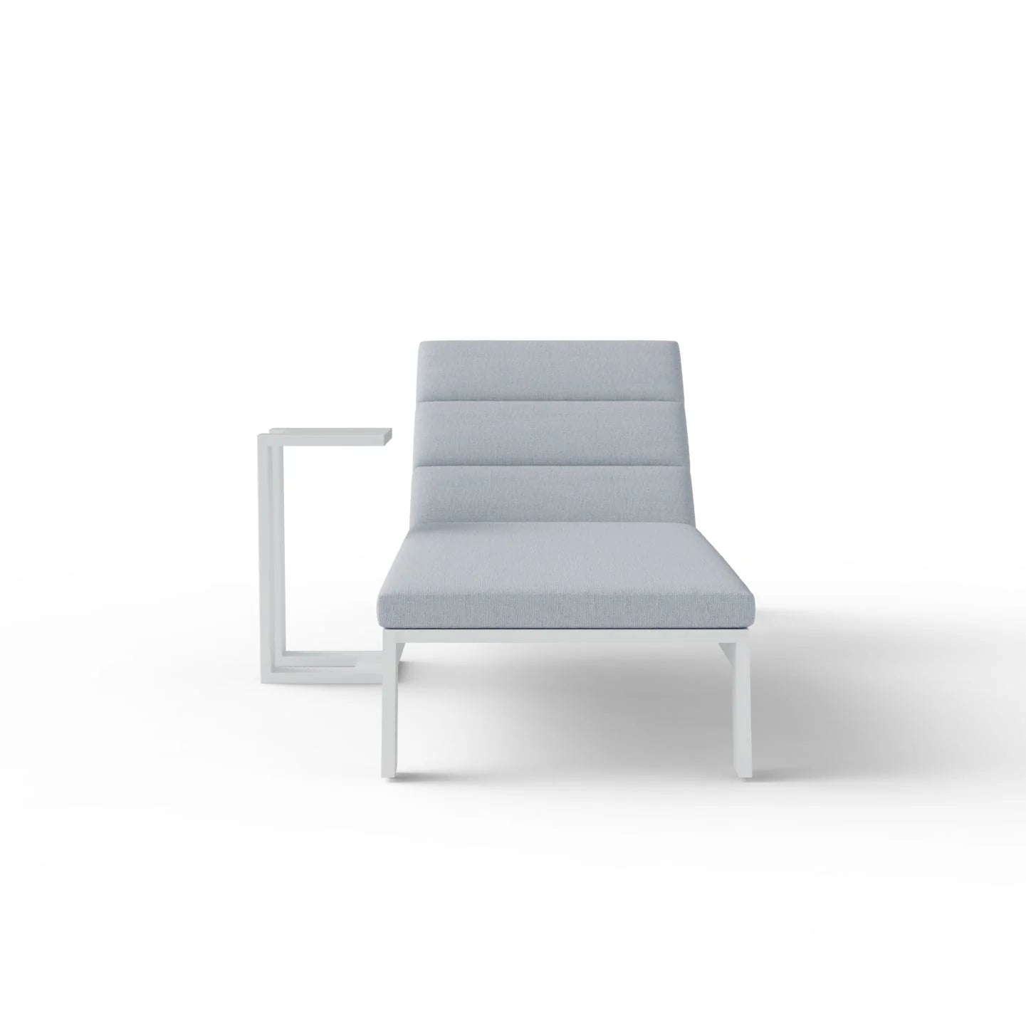 ALUXO Dasia White Outdoor Sun Lounger