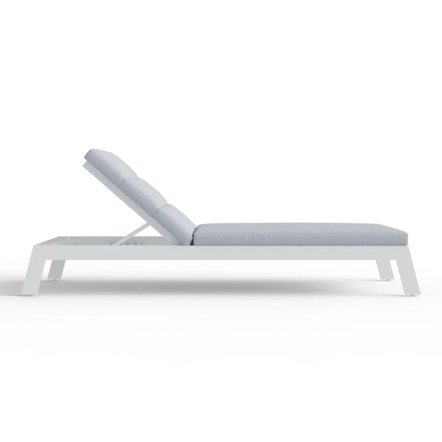 ALUXO Dasia White Outdoor Sun Lounger