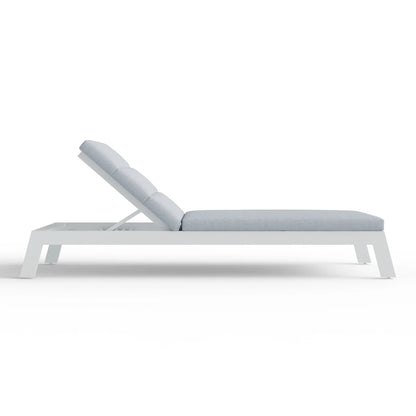 ALUXO Dasia White Outdoor Sun Lounger