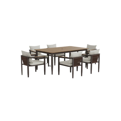 ALUXO Hemera Outdoor Range 6 Seater Dining Set