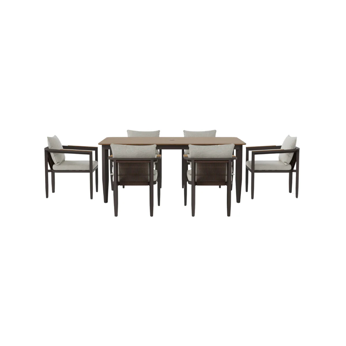 ALUXO Hemera Outdoor Range 6 Seater Dining Set
