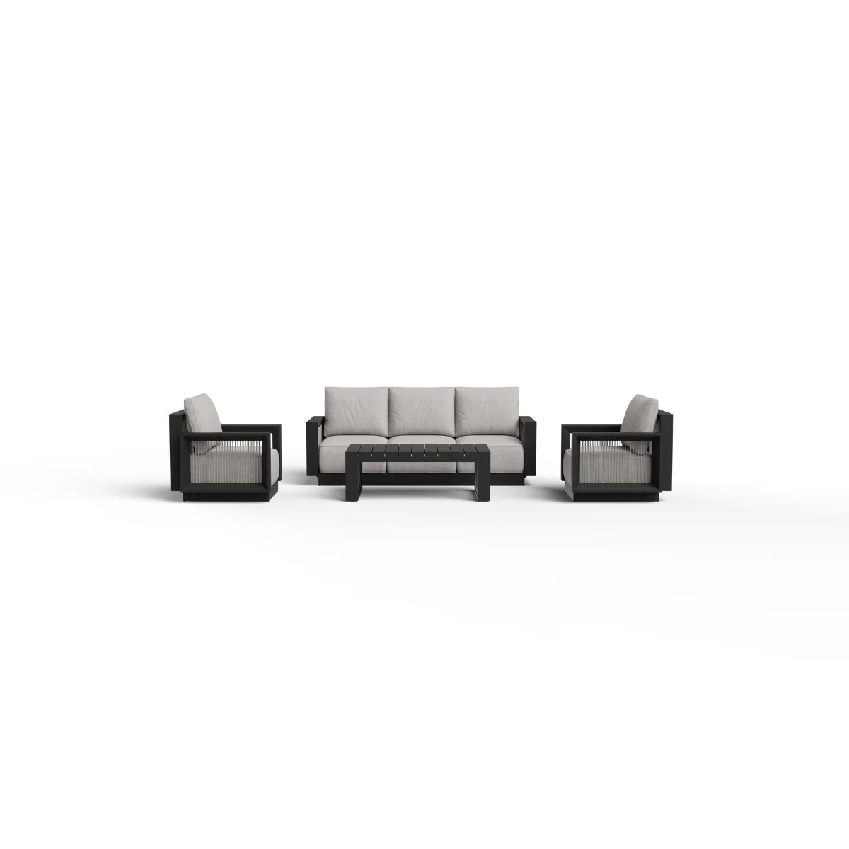 ALUXO Ikos Onyx 5 Seater Outdoor Lounge Set