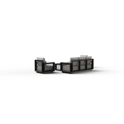 ALUXO Ikos Onyx 5 Seater Outdoor Lounge Set