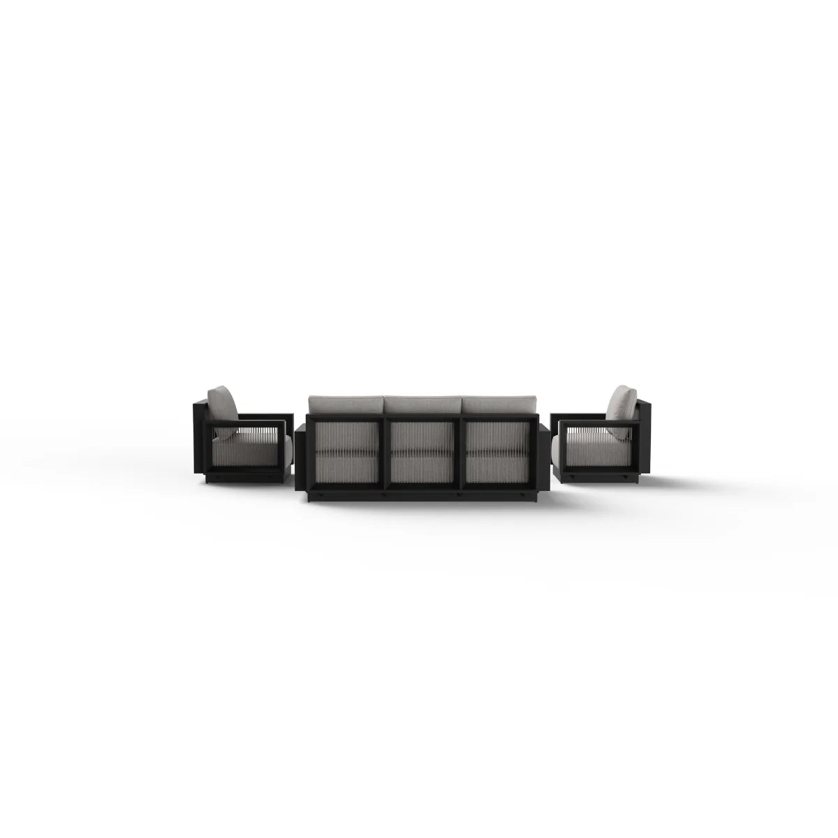 ALUXO Ikos Onyx 5 Seater Outdoor Lounge Set
