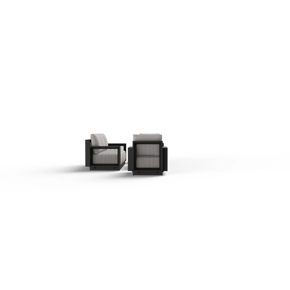 ALUXO Ikos Onyx 5 Seater Outdoor Lounge Set