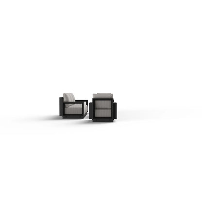 ALUXO Ikos Onyx 5 Seater Outdoor Lounge Set