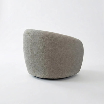 ALUXO Nolita Accent Armchair In Koala Boucle Fabric