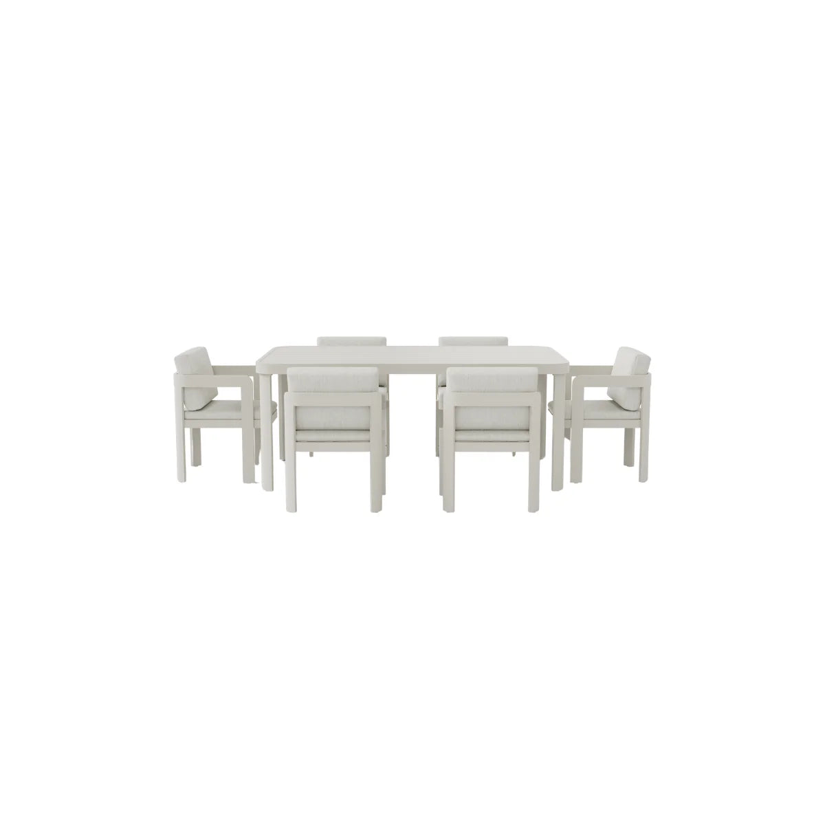 ALUXO Sofia Outdoor Range 6 Seater Dining Set