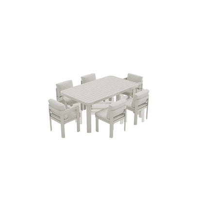 ALUXO Sofia Outdoor Range 6 Seater Dining Set