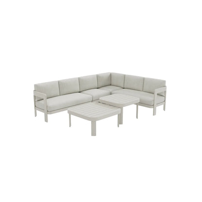 ALUXO Sofia Outdoor Range 8 Seater Corner Lounge Set