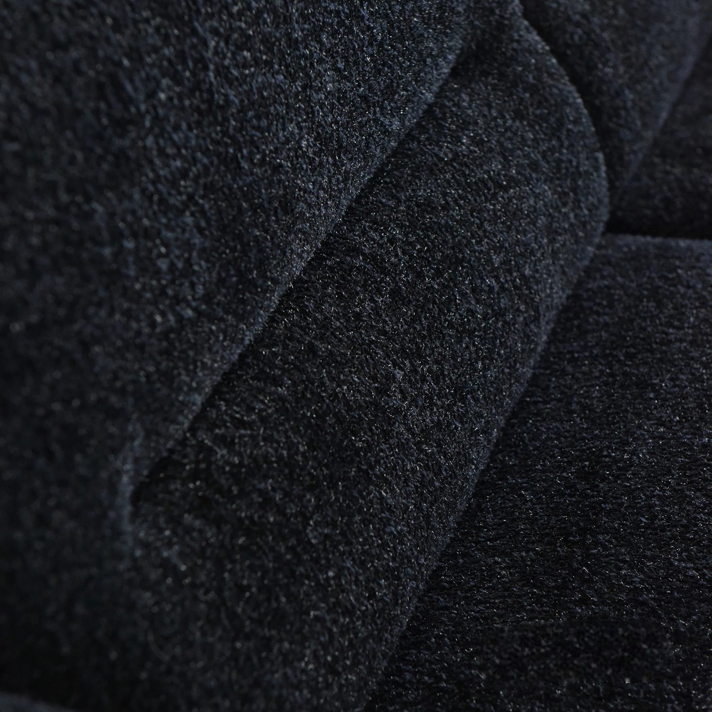 ALUXO Albany 2 Seater Sofa In Midnight Black Boucle Fabric